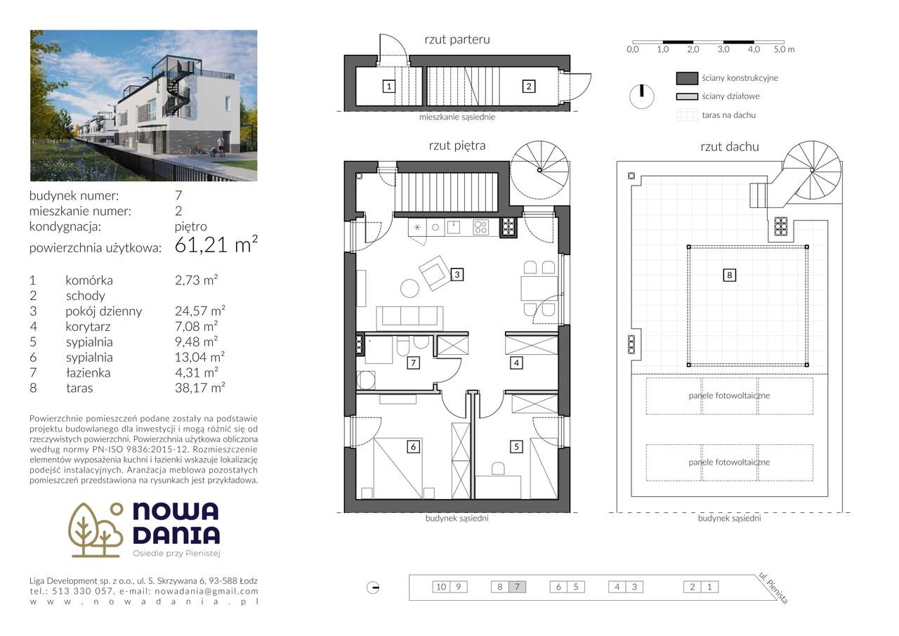 Nowa Dania ul. Pienista | 7.2| APARTAMENT 60,21 M KW. | TARAS - Pełny obrazek: 3/9