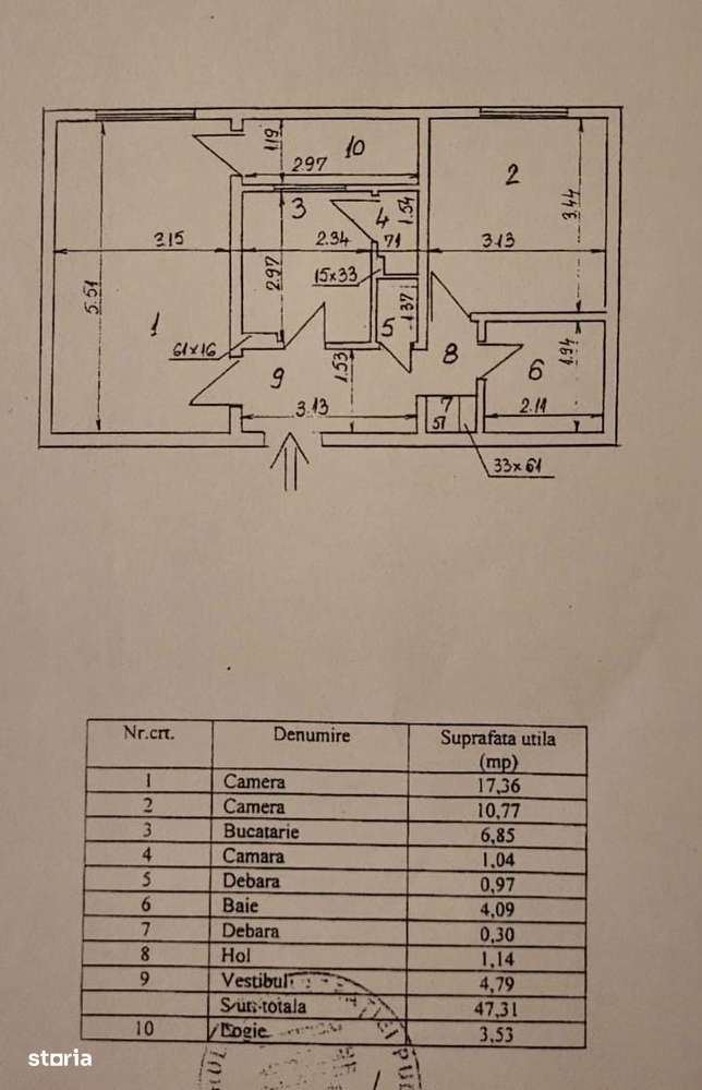 De vanzare 2 cam 51mp - 10 min metrou Tudor Vladimirescu - comision 0%-19