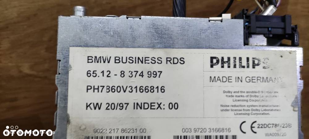 Radio BUSINESS RDS BMW E39 8374997 - 3
