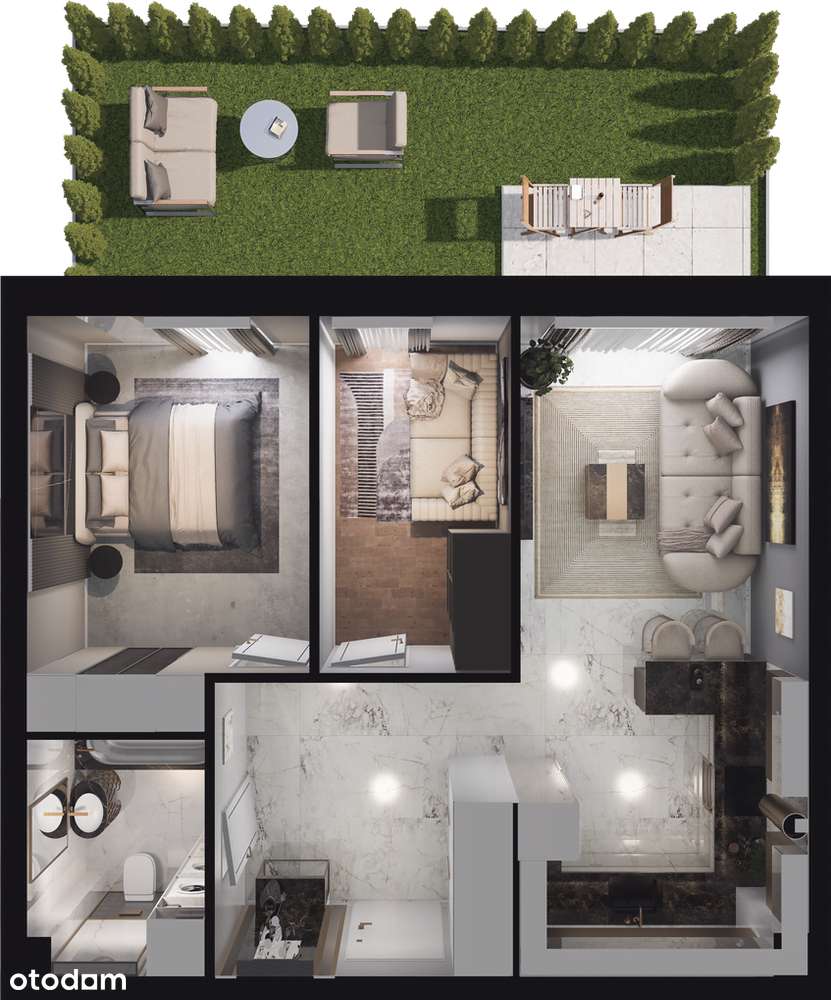 3 pokoje/ lokal bez czynszowy/ bezpośrednio/ gotowe-0