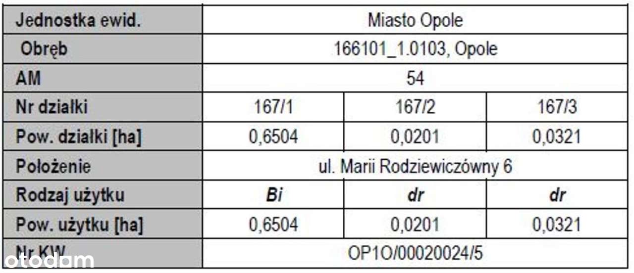 udział 47/100 uż. wiecz., Rodziewiczówny 6, Opole - Pełny obrazek: 3/5