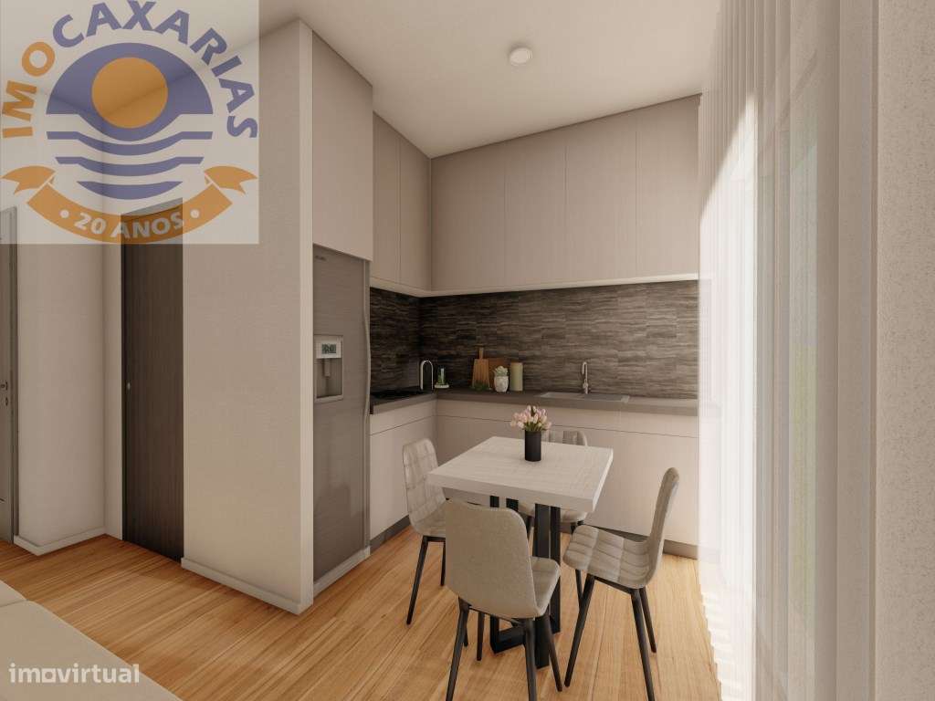 Apartamento T2 NOVO com Terraço e Garagem em Caxarias-5