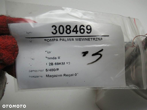 POMPA PALIWA WEWNĘTRZNA FIAT PANDA (312_, 319_) 2012 - 2022 1.2 (312PXA1A) 51 kW [69 KM] benzyna - 8