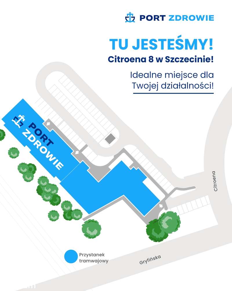 Gabinety do wynajęcia Szczecin Zdroje ul. Citroena Port Zdrowie - Pełny obrazek: 5/6