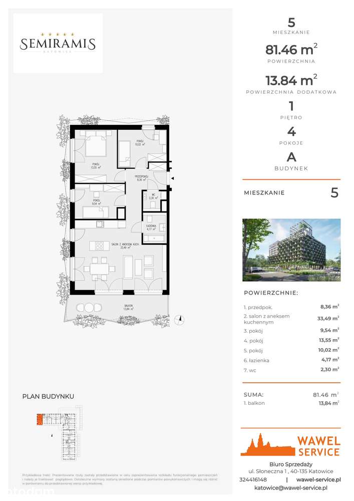 Semiramis | mieszkanie 4-pok. | 5 - Pełny obrazek: 2/7