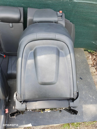 Fotele S-Line Półskóra Fotel Kanapa Składana Niepodgrzewane Elektrycznie regulowane Lędzwia Audi A4 B8 Komplet - 13