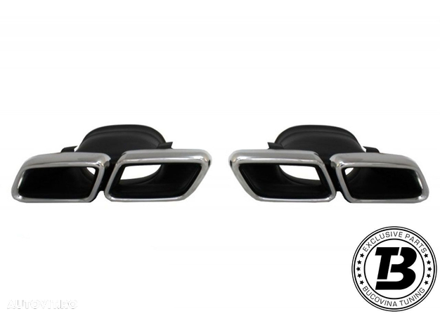 Difuzor Bara Spate cu Ornamente compatibil cu Mercedes GLC X253 GLC63 Design - 8