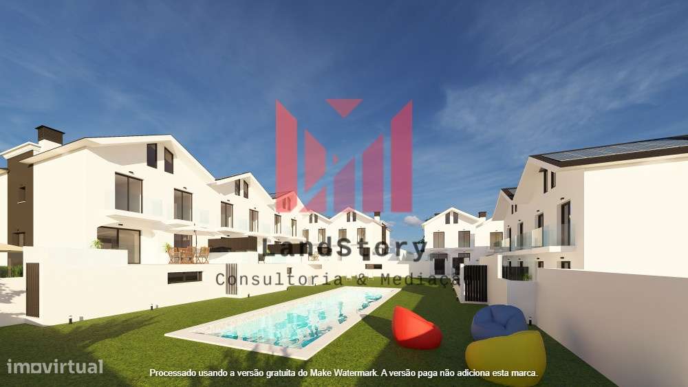 Condominio Moradias T4 piscina e jardim Estoril-22