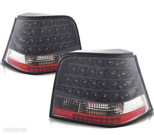 FAROLINS TRASEIROS LED GOLF 4 MK IV 97-03 PRETO - 1