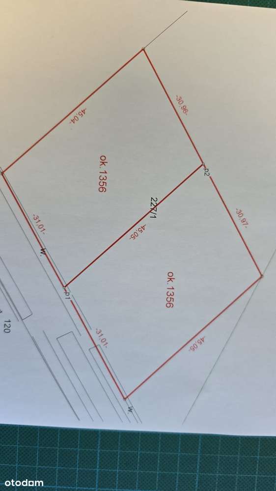 Sprzedam działkę 1356 m² - Pełny obrazek: 4/4