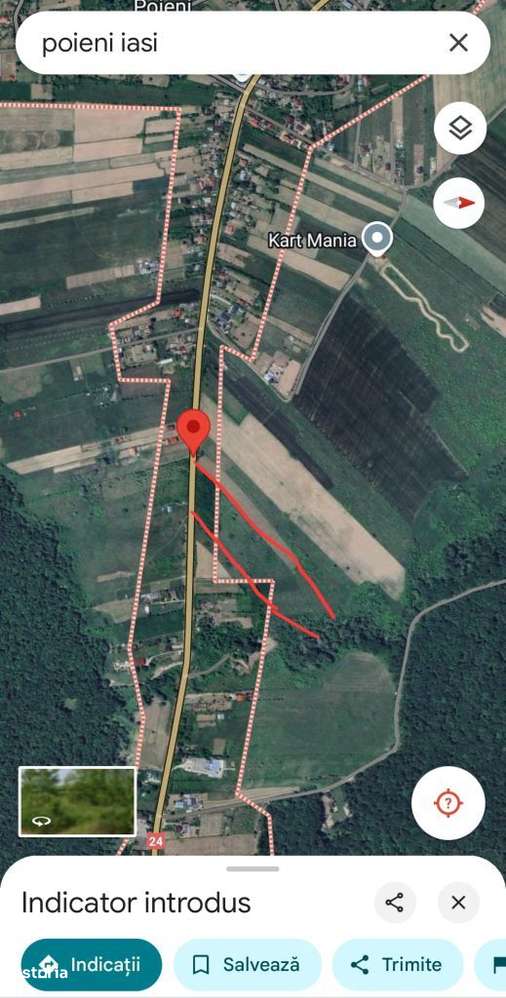 PARCELE TEREN ÎN RATE - Teren Poieni la strada principala - Imagine principală: 1/2