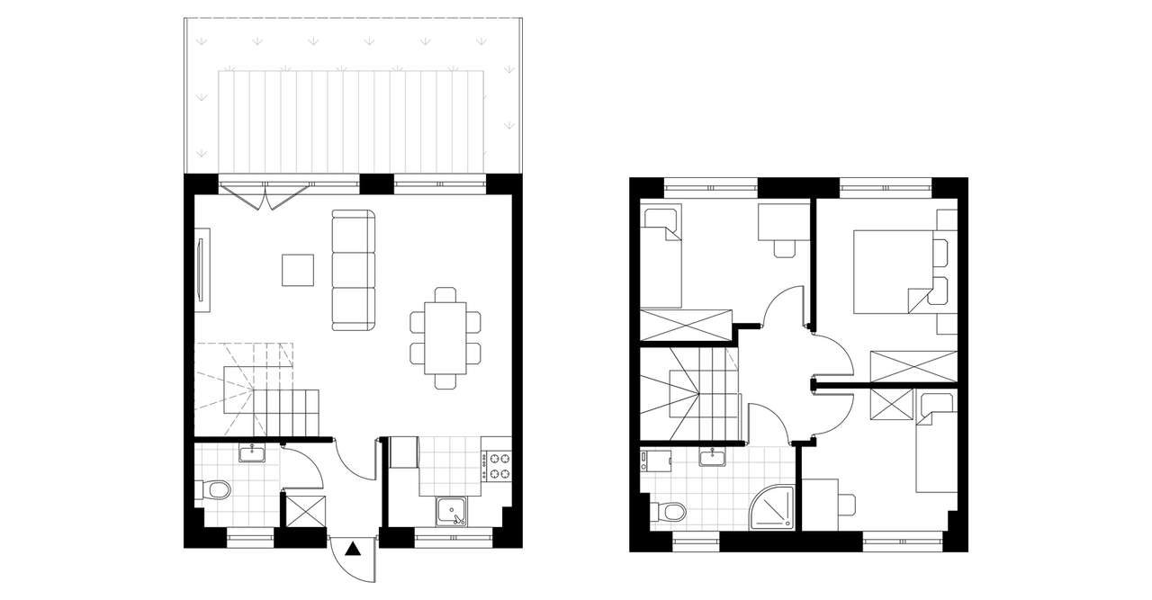 4-pokojowy dom 68m2 + ogródek Bez Pośredników - Pełny obrazek: 3/8