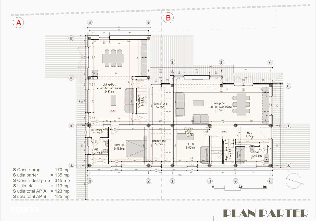 Mosnita Noua - Duplex modern P+E - Su:125mp - St:301mp - Par. in Curte-5