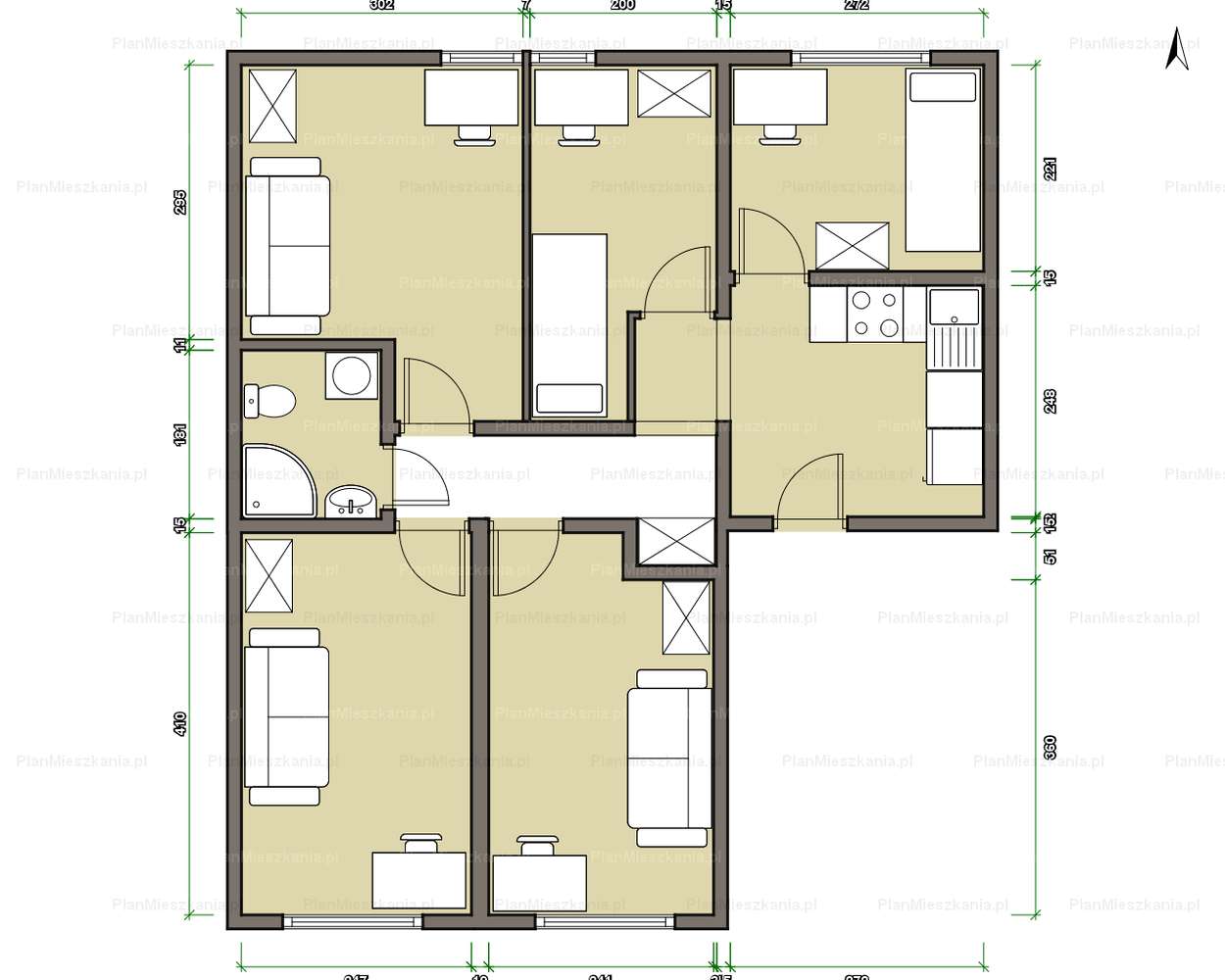 Piękna 56, mieszkanie z balkonem-9