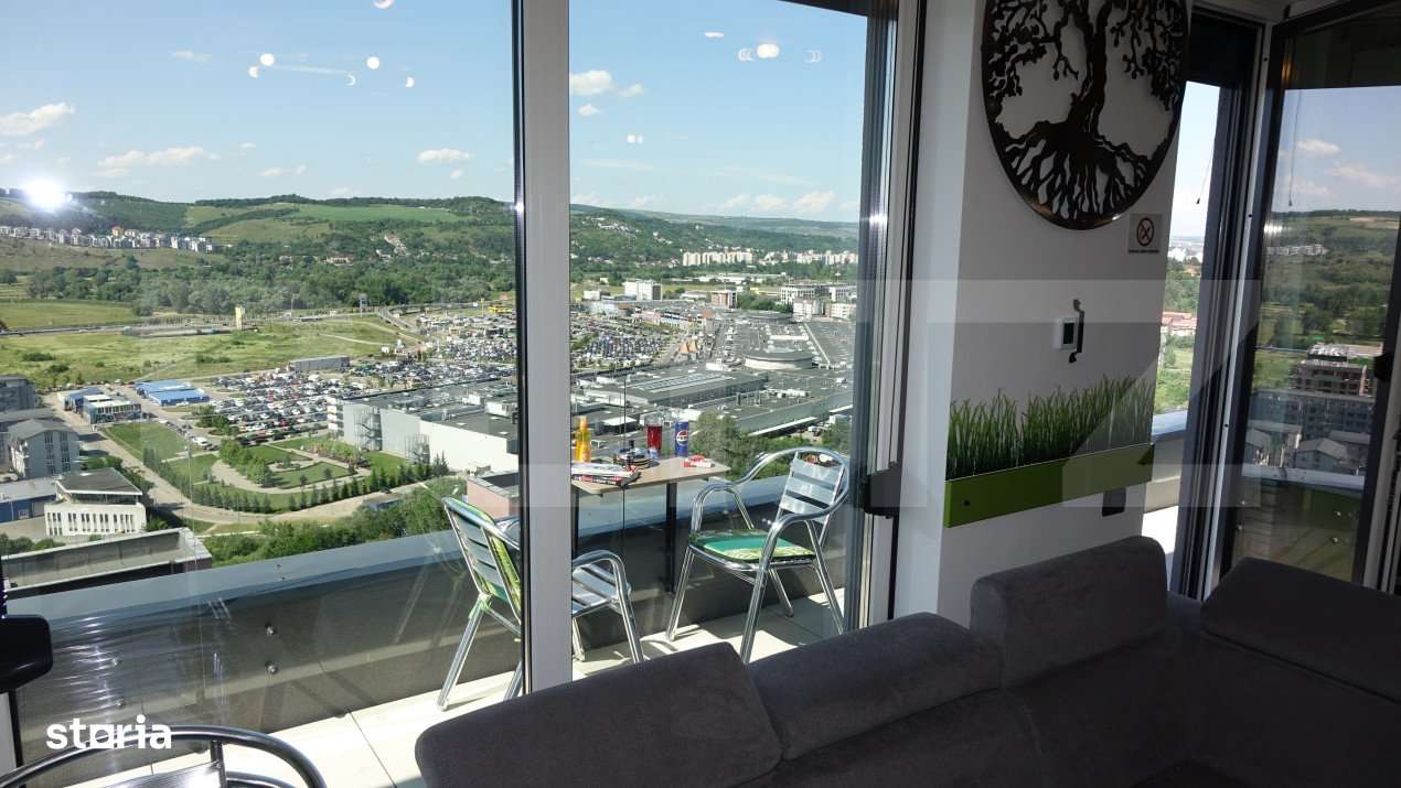 Penthouse mobilat si utilat langa VIVO Mall - Panorama impresionanta - Imagine principală: 3/10