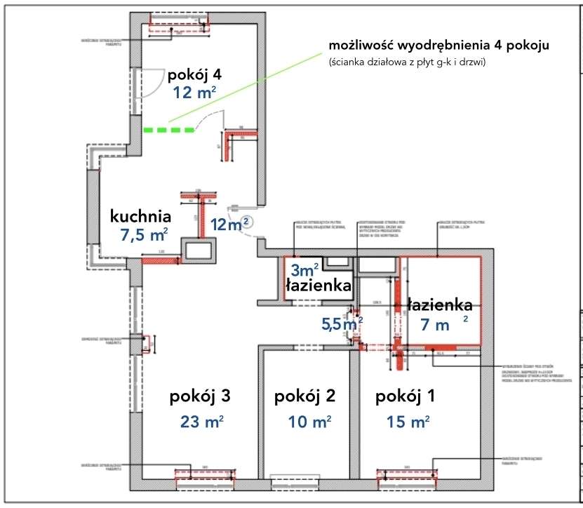 Penthouse | Taras | 3/4 pokoje | Osiedle Saska-16