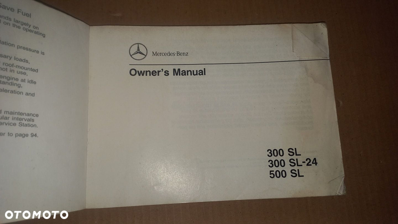 Instrukcja obsługi OWNERS MANUAL Mercedes R129 - 2