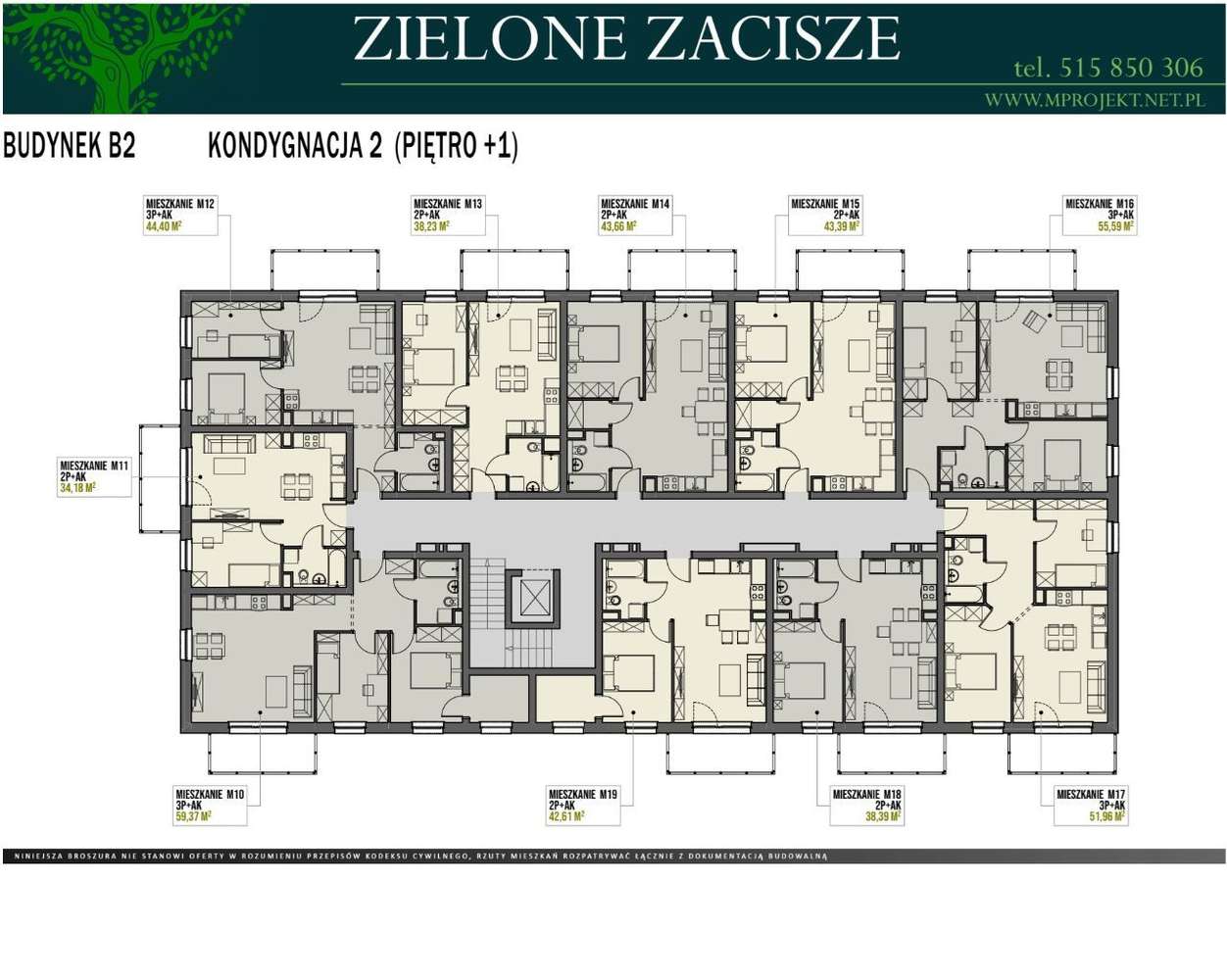 Nowe apartamenty BLOK B2 -44,10m2 ZIELONE ZACISZE - Pełny obrazek: 3/7