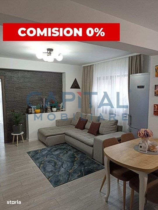 0% Comision! Apartament cu 3 camere, Floresti