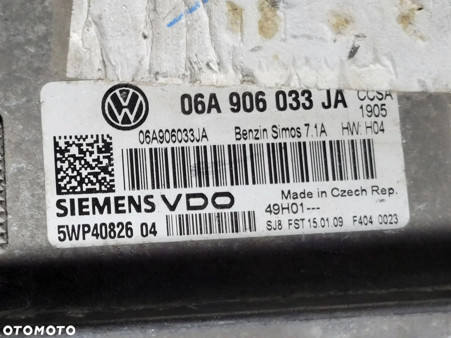 06A906033JA Volkswagen Golf VI 2009 Sterownik - 5