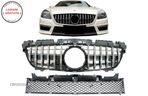 Grila Centrala Mercedes SLK R172 (2011-2015) GT-R Panamericana Design Negru / Crom- livrare gratuita - 12