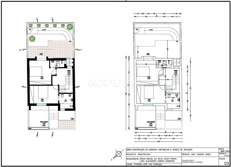 Moradia de dois pisos T2+1 em construção no Parchal - Grande imagem: 3/6