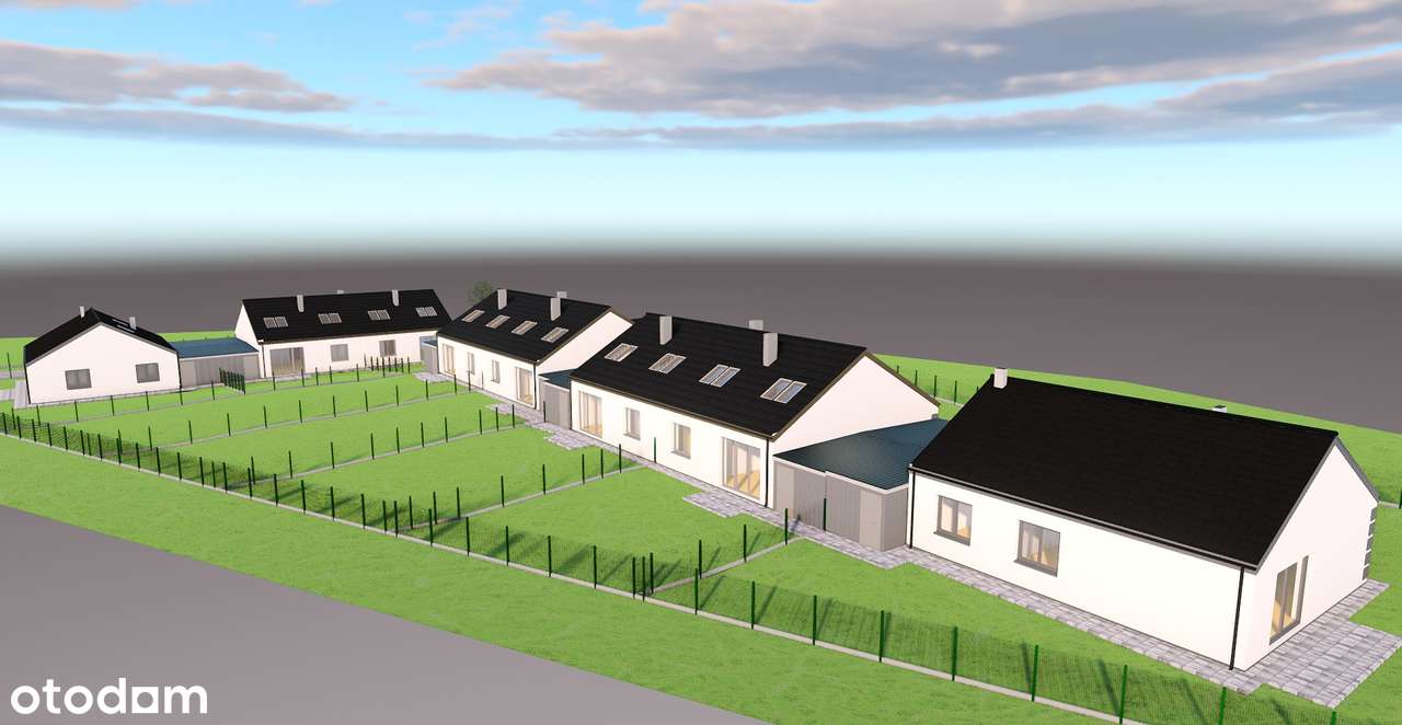 Nowe parterowe domy z pompą, fotowoltaiką, ogrodem-14