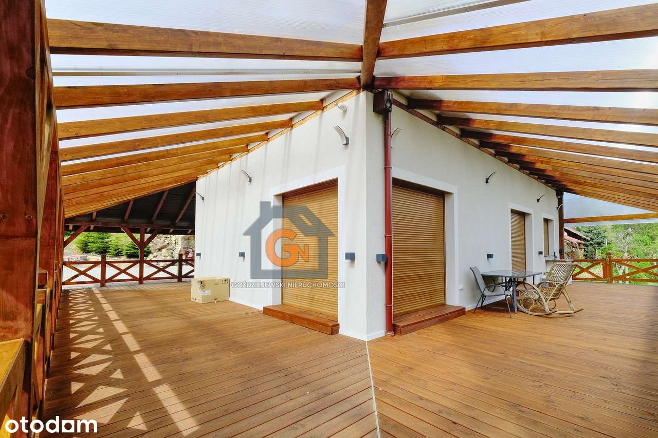 Nowy nietuzinkowy dom o pow. 150m2 ze stawem. Działka o pow. 1ha-12