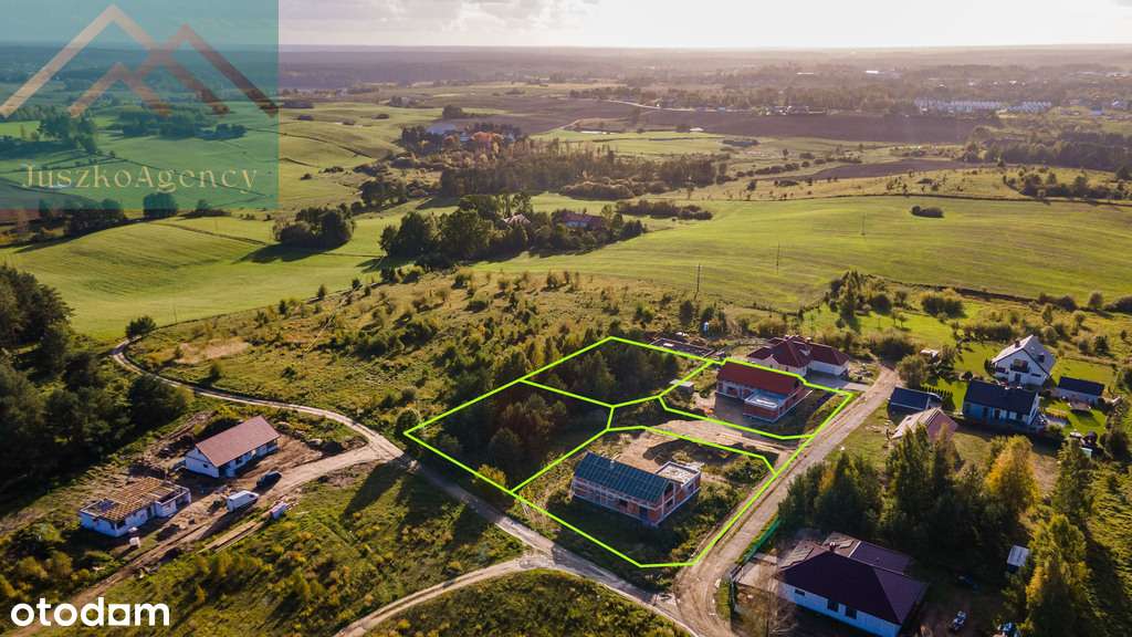 Domy w Różnowie.Stan surowy otwarty, duża działka-6