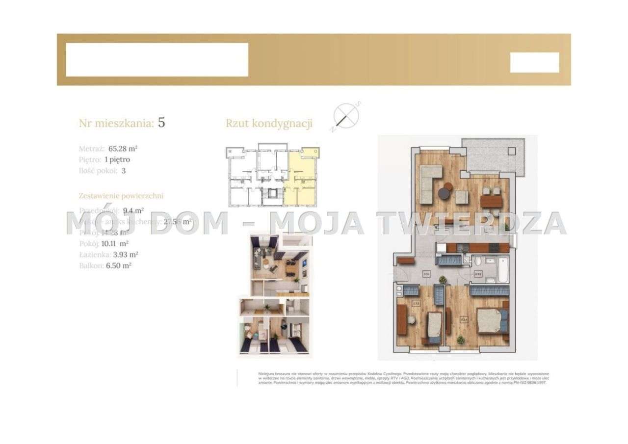 3-pokojowe mieszkanie z balkonem — Wieliczka-4