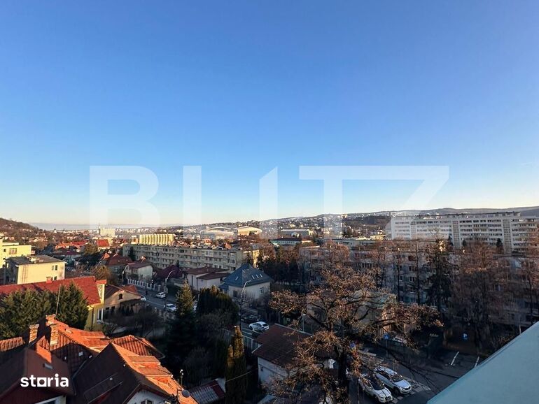 Penthouse 3 camere, priveliste, 81mp, 2 nivele, bloc nou, Grigorescu