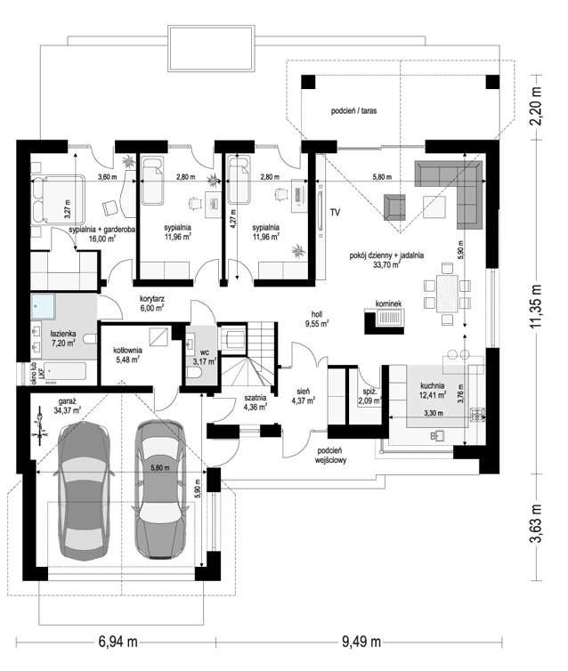 Działka z rozpoczętą budową domu jedorodzinnego - Pełny obrazek: 5/5