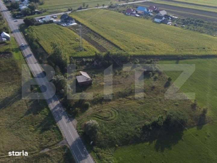 Teren intravilan 7500 mp , 100ml front la E85, Ratos, Radauti - Imagine principală: 1/3