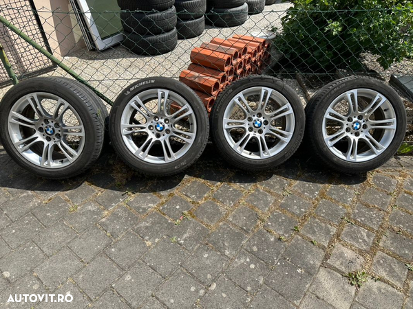 Jante Bmw seria 5 F10/F11 cu cauc diferențiate 245/45/R18 275/40/R18 Michelin vara dot 2016 5-6mm - 3