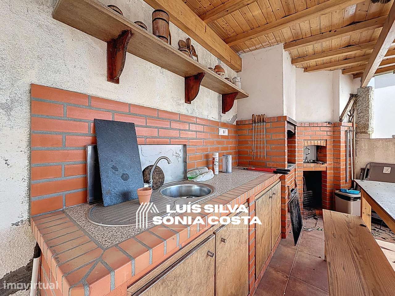 Moradia T3 c/ Jardim & Churrasqueira, Garagem 2 Carros – Santa... - Grande imagem: 4/38