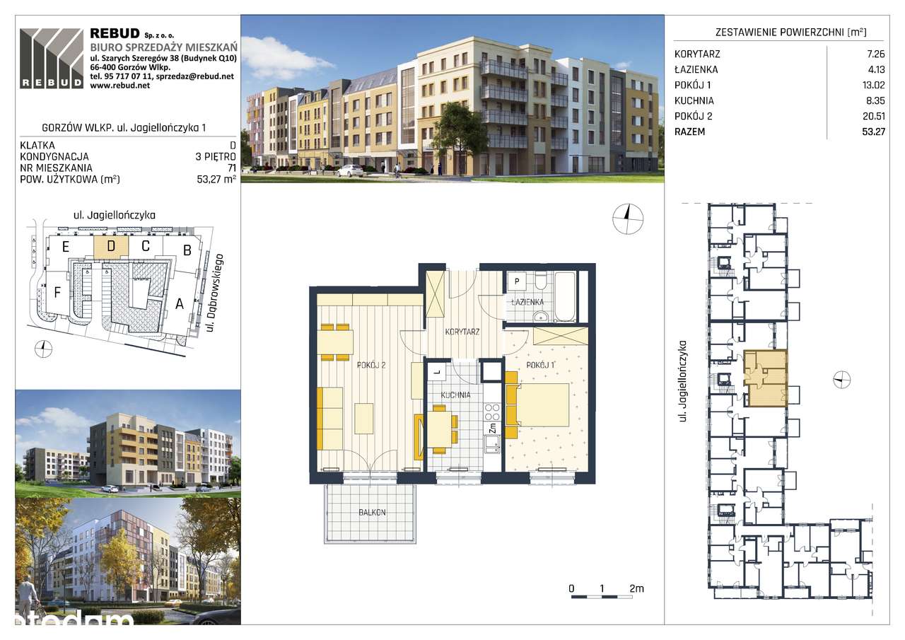 Jagiellończyka | Mieszkanie 1/71 - Pełny obrazek: 2/7