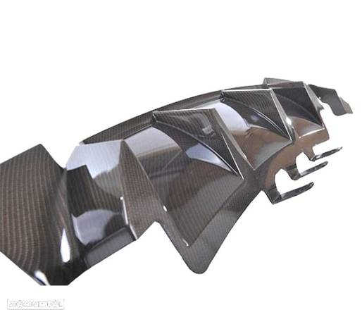 DIFUSOR TRASEIRO CARBONO DUPLO LOOK M5 PARA BMW SERIE 5 F10 F11 - 2