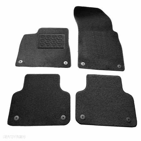 Covorase mocheta Audi Q7 (4m)/ 06.2015-prezent, Audi Q8 2018-prezent, Negre, set de 4 Buc. - 1