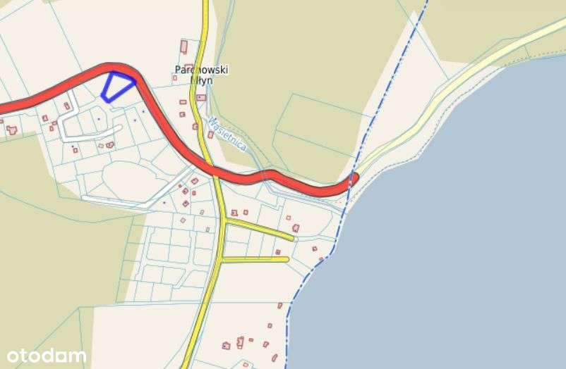 Działka budowlana Parchowski Młyn blisko jeziora.-1