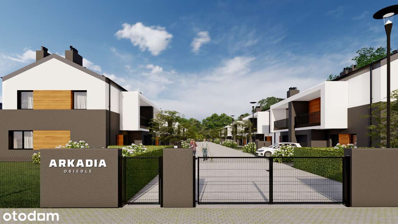 Dom narożny, stan deweloperski, Łódź/ Konstantynów Osiedle Arkadia-1