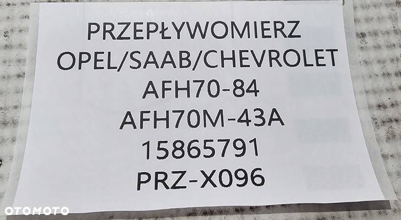 NOWY ORG PRZEPŁYWOMIERZ OPEL- 13244778 - 7