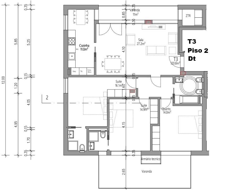 Apartamento T3 - Guarda Inglesa - Coimbra/Venda - Grande imagem: 3/5
