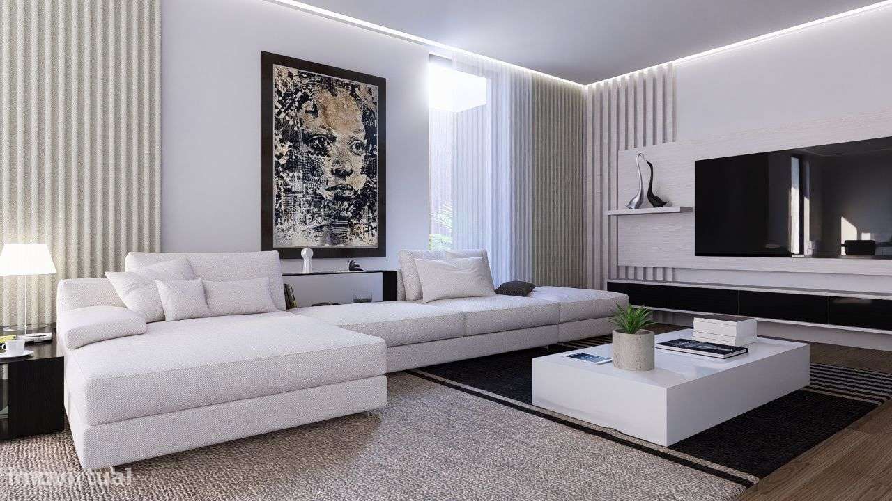 T2 Portimão Novo 2 frentes, varanda e terraço 2 lugares de garagem - Grande imagem: 4/48