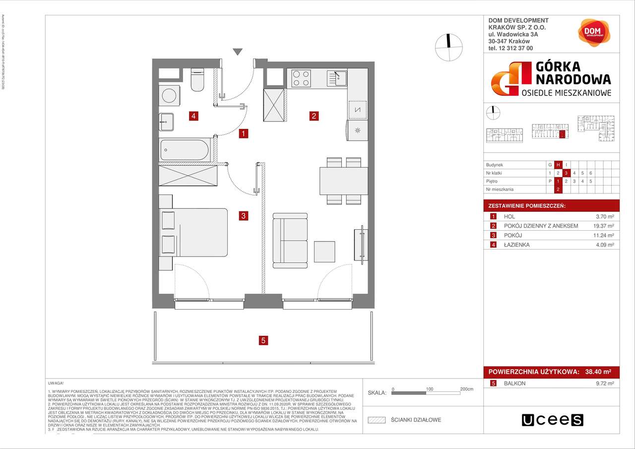 2 pokojowe z dużym balkonem, ul. Papierni Prądnickich, Górka Narodowa-10