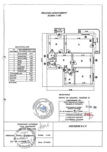 Apartament 3 cam, 2 gr sanitare, et 4/4, Ultracentral-18