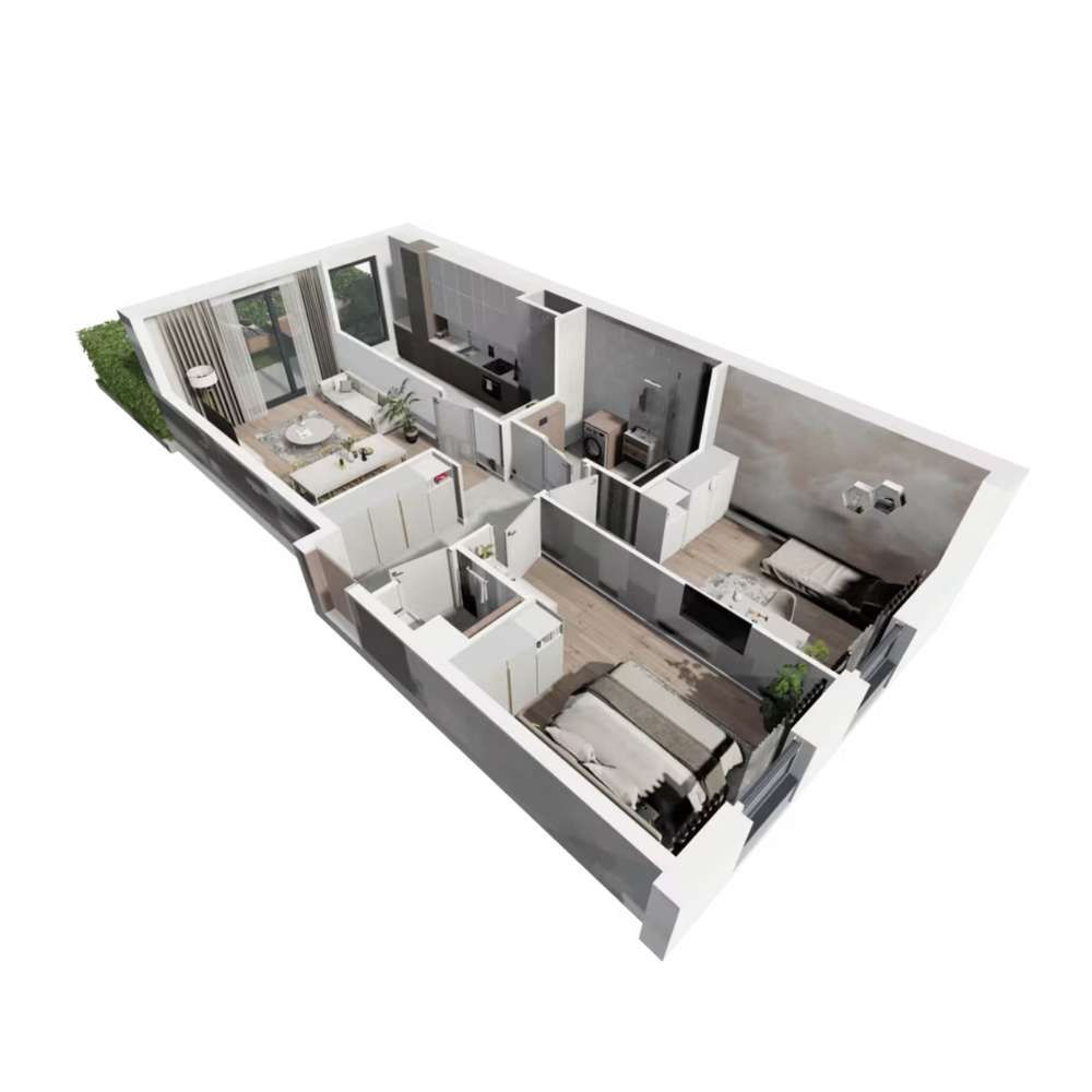 Jasne DWUSTRONNE 67m z OGRODEM - Jeżyce - Pełny obrazek: 5/12