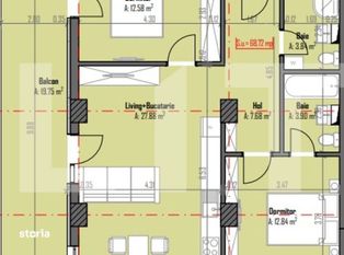 Apartament de 3 camere, 72 mp utili, 22 mp terasa, Someseni