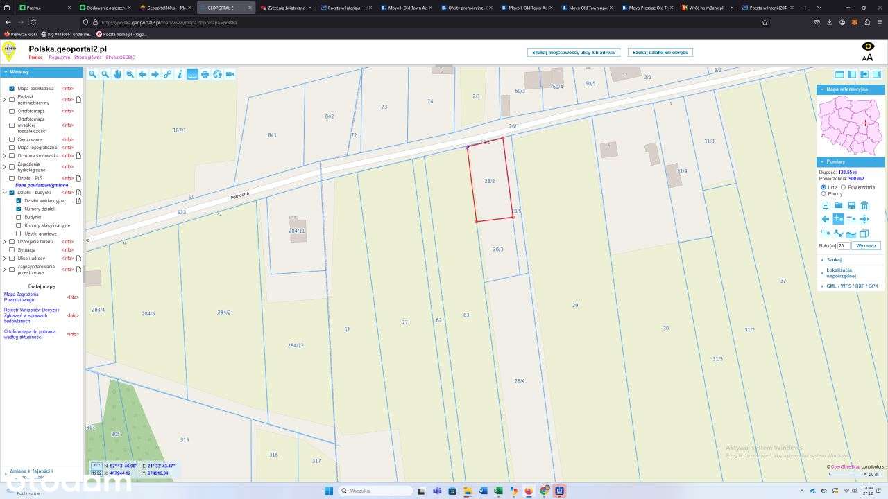 Borek Miński, działka budowlana 900m2-4