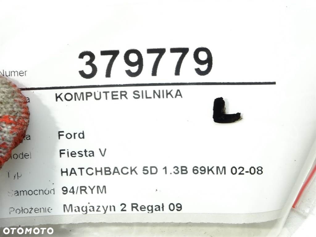 KOMPUTER SILNIKA FORD FIESTA V (JH_, JD_) 2001 - 2014 1.3 51 kW [69 KM] benzyna 2001 - 2008 - 4