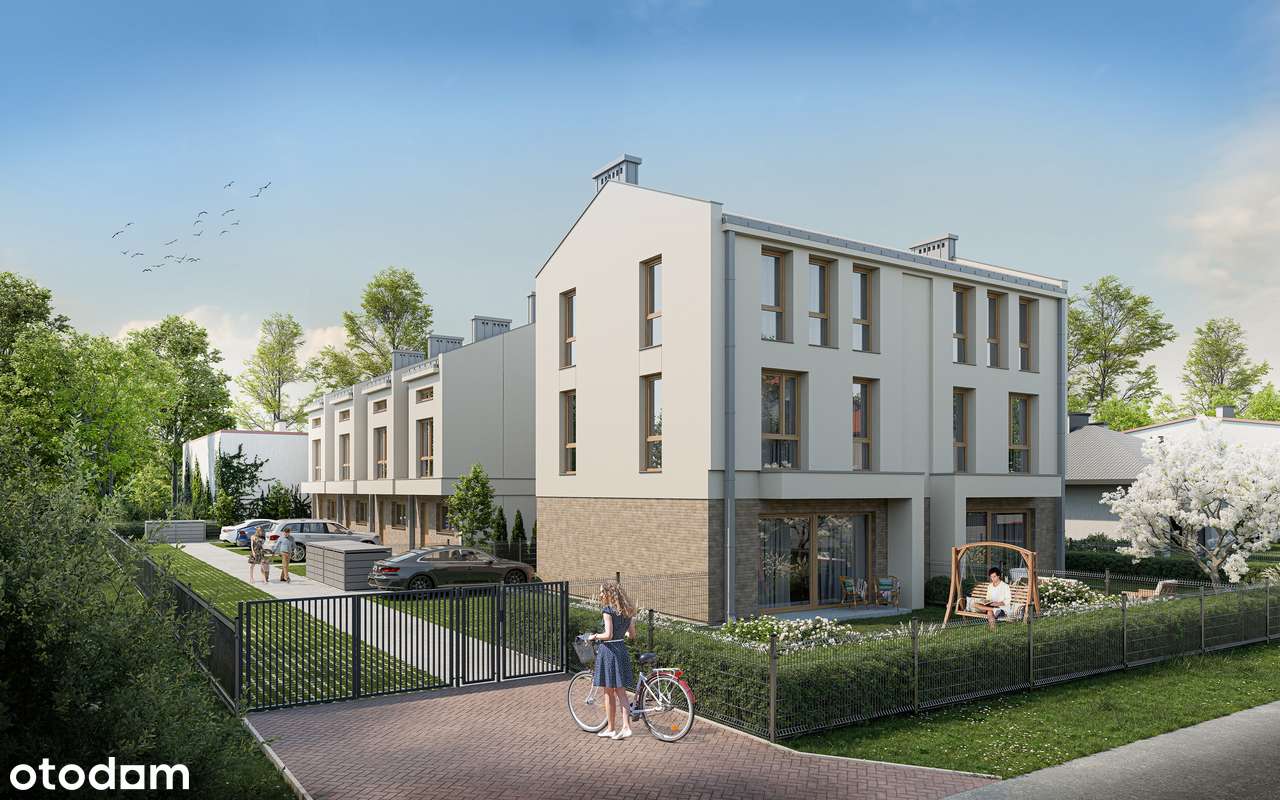Nowoczesny segment 95,06 m² z prywatnym ogrodem Warszawa-Anin
